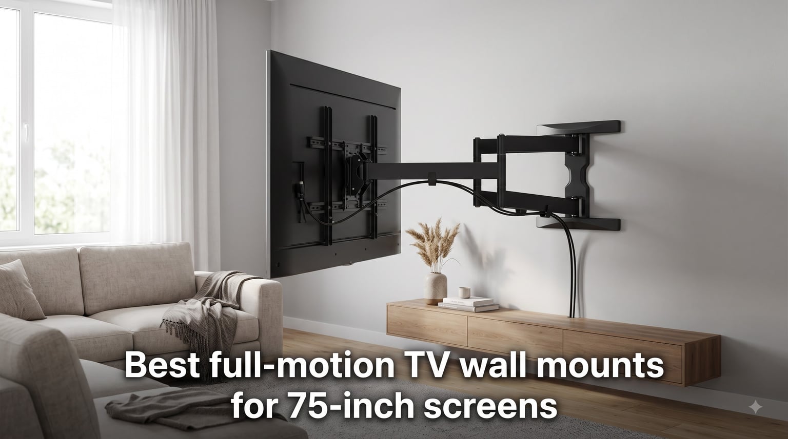 Best full-motion TV wall mounts for 75-inch screens