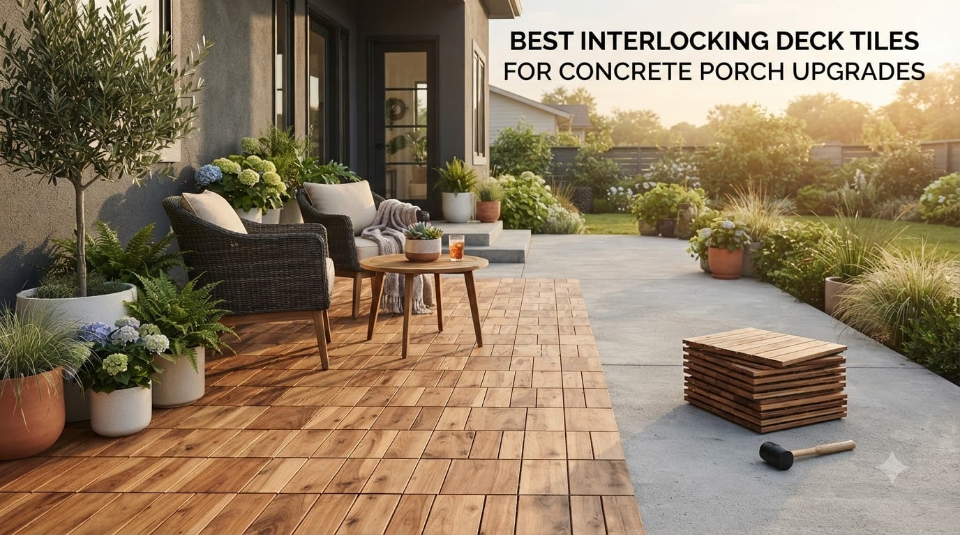 Best interlocking deck tiles for concrete porch upgrades