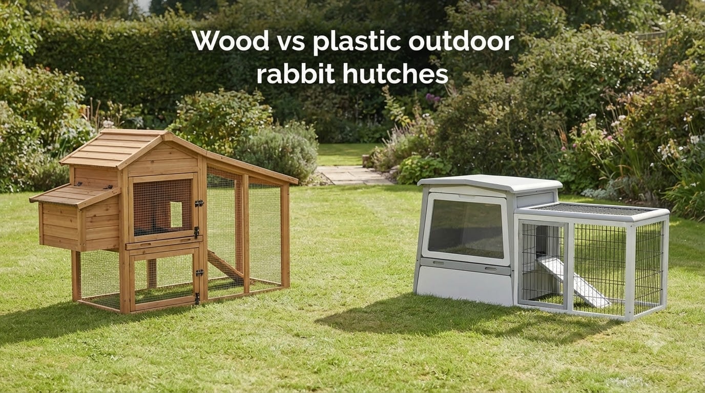 Wood vs plastic outdoor rabbit hutches