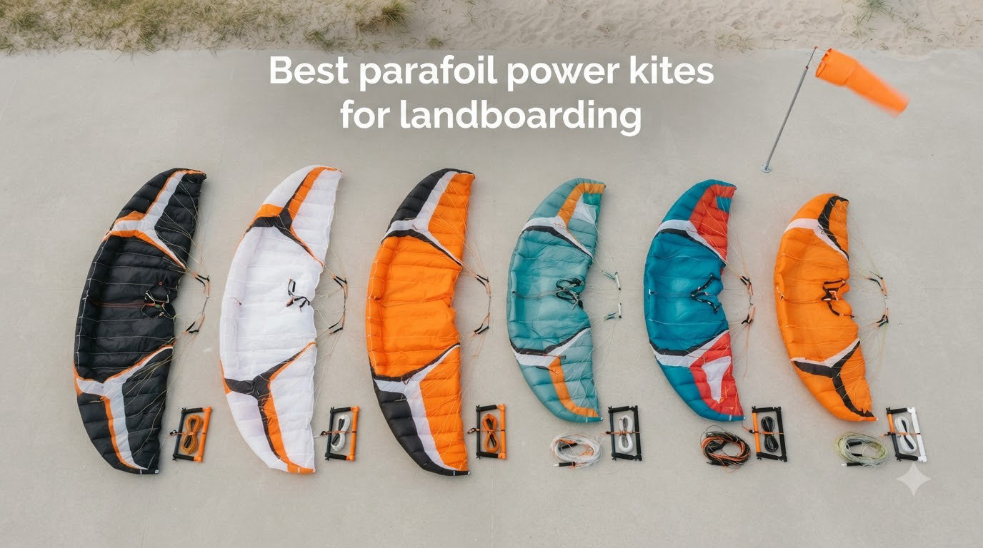 Best parafoil power kites for landboarding