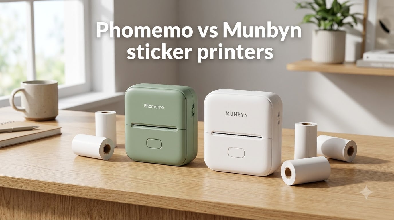 Phomemo vs Munbyn sticker printers