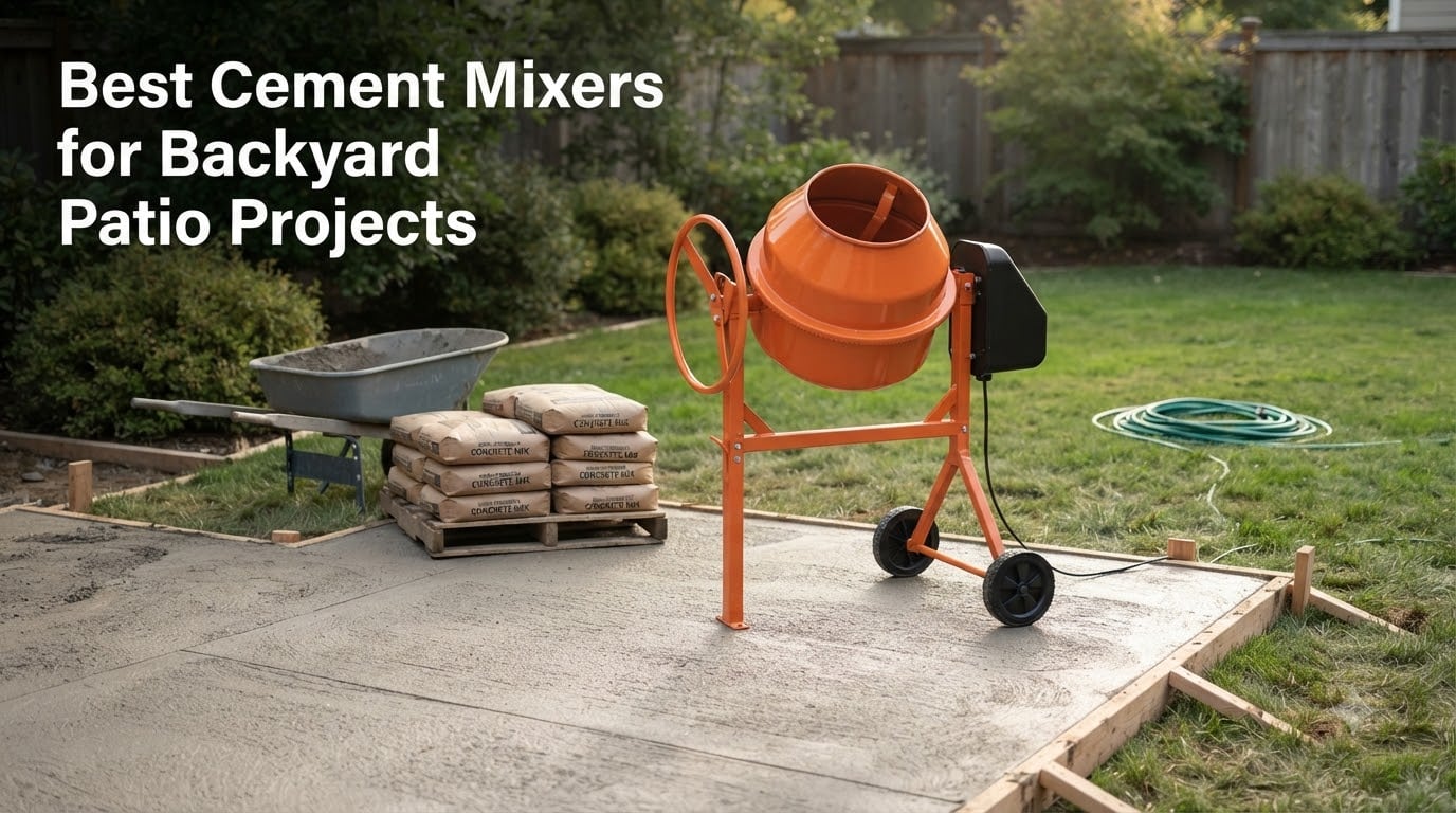 Best Cement Mixers for Backyard Patio Projects