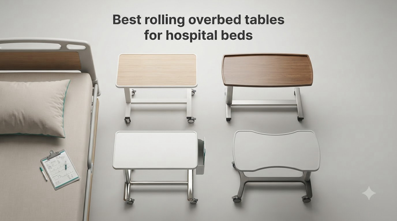 Best rolling overbed tables for hospital beds