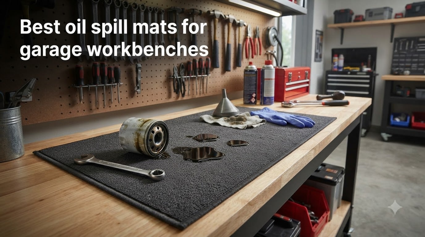 Best oil spill mats for garage workbenches