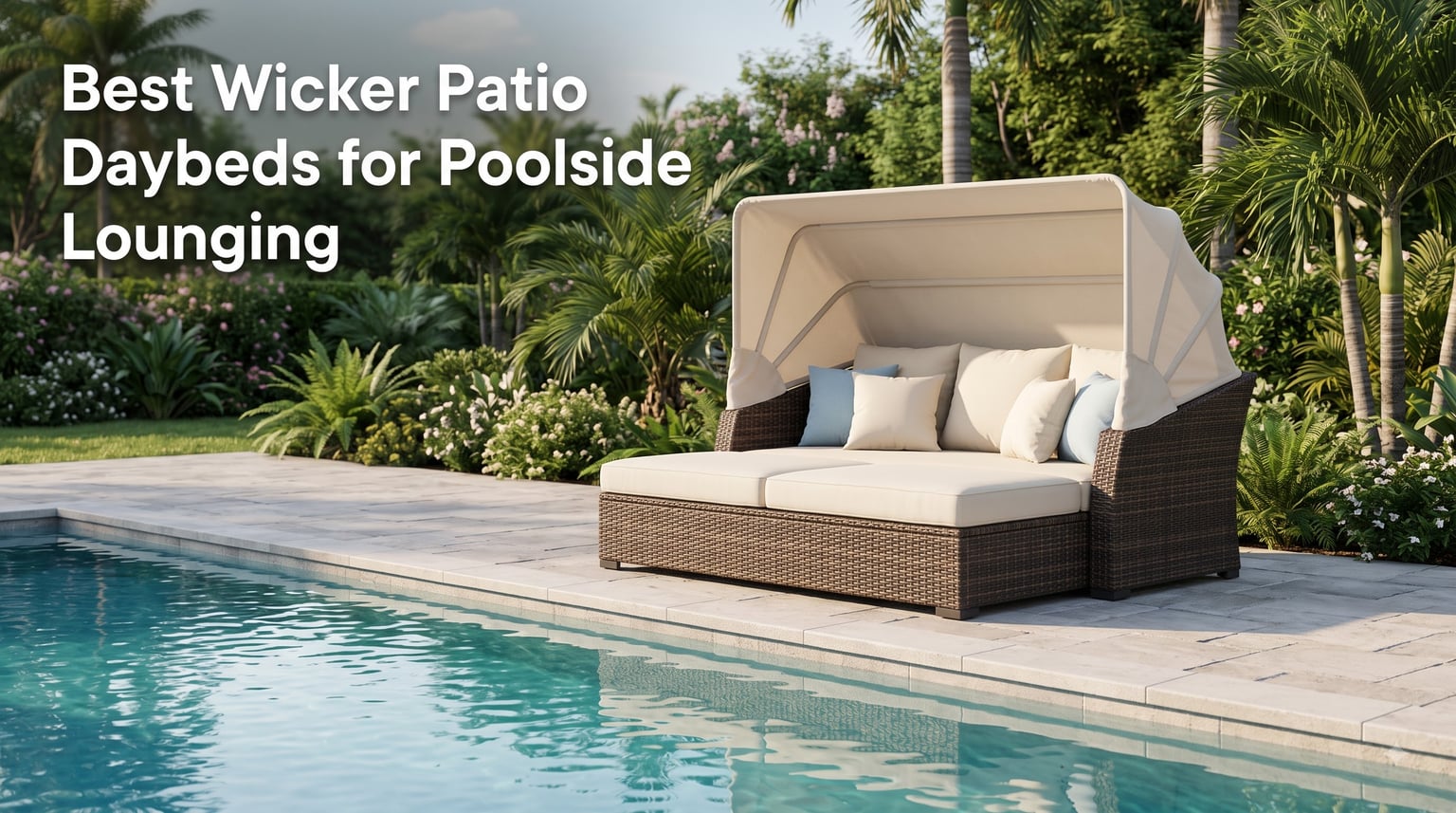Best Wicker Patio Daybeds for Poolside Lounging