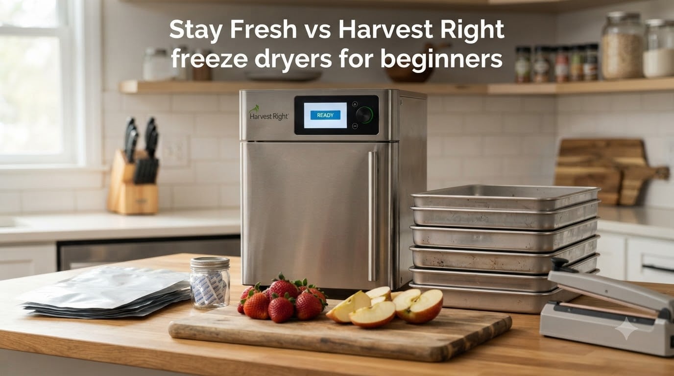Stay Fresh vs Harvest Right freeze dryers for beginners