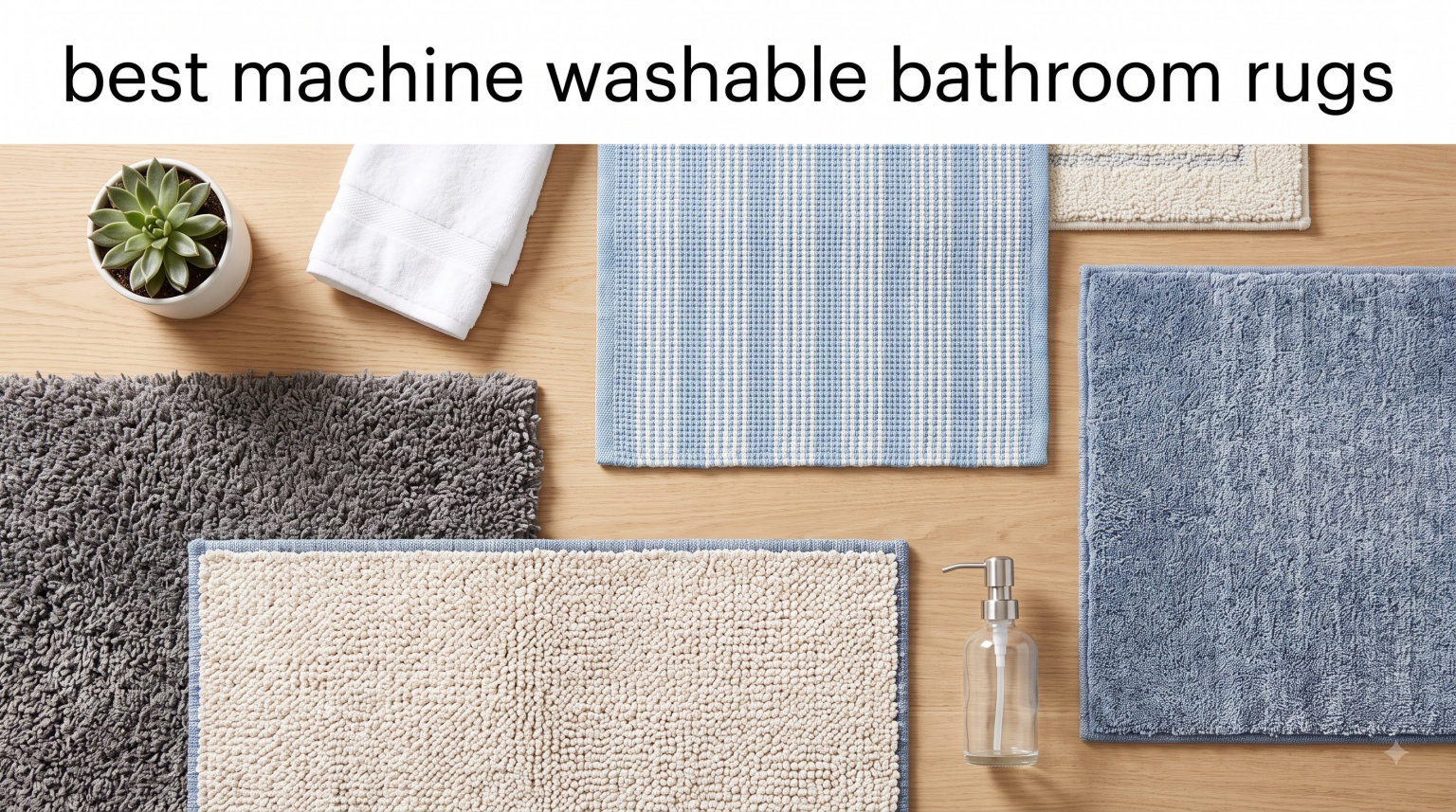 best machine washable bathroom rugs