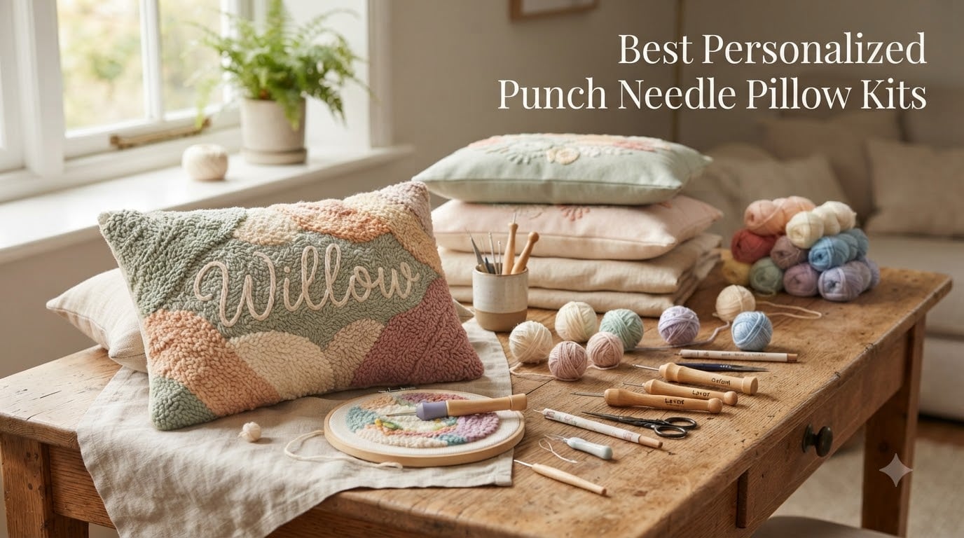 Best Personalized Punch Needle Pillow Kits