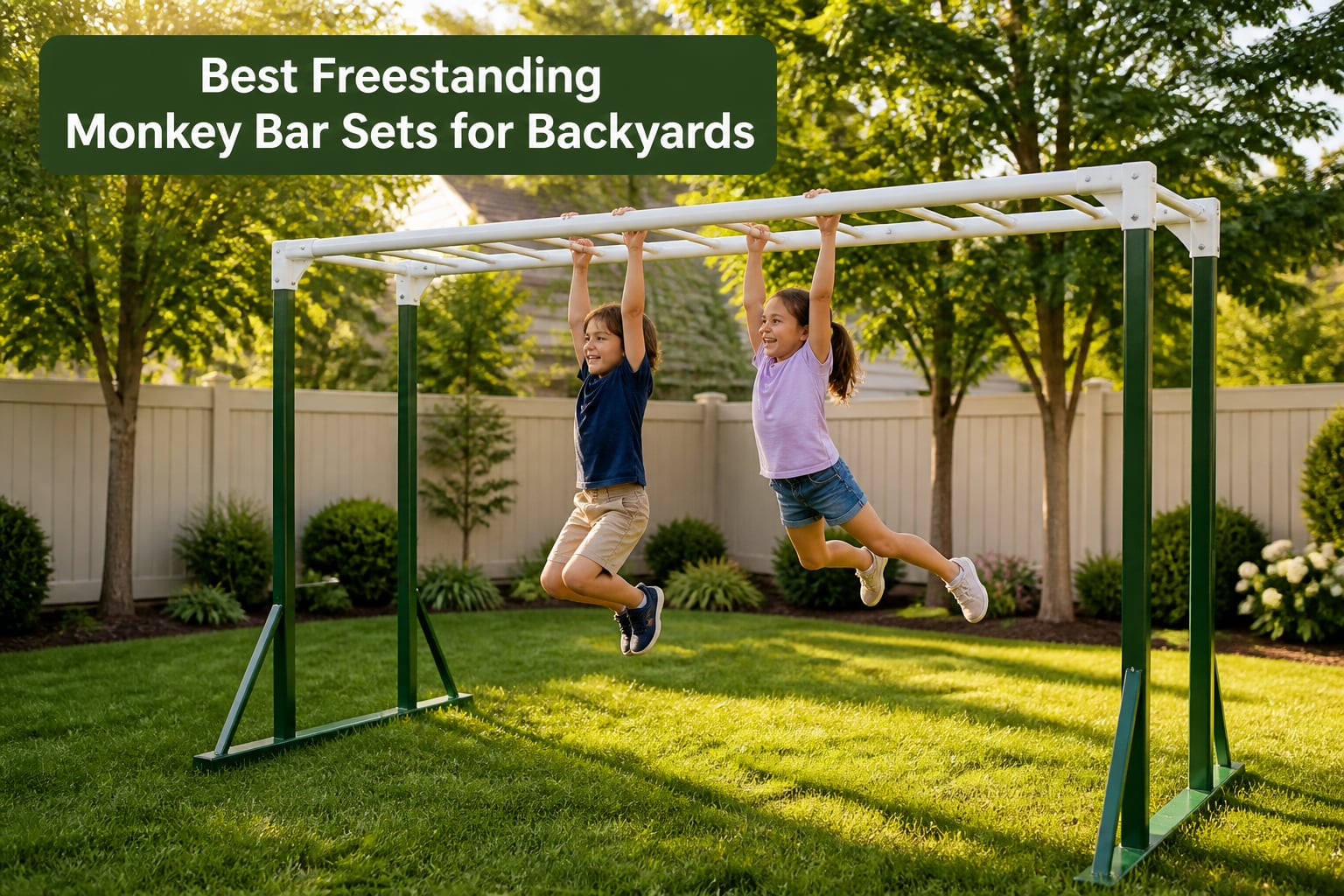 Best Freestanding Monkey Bar Sets for Backyards