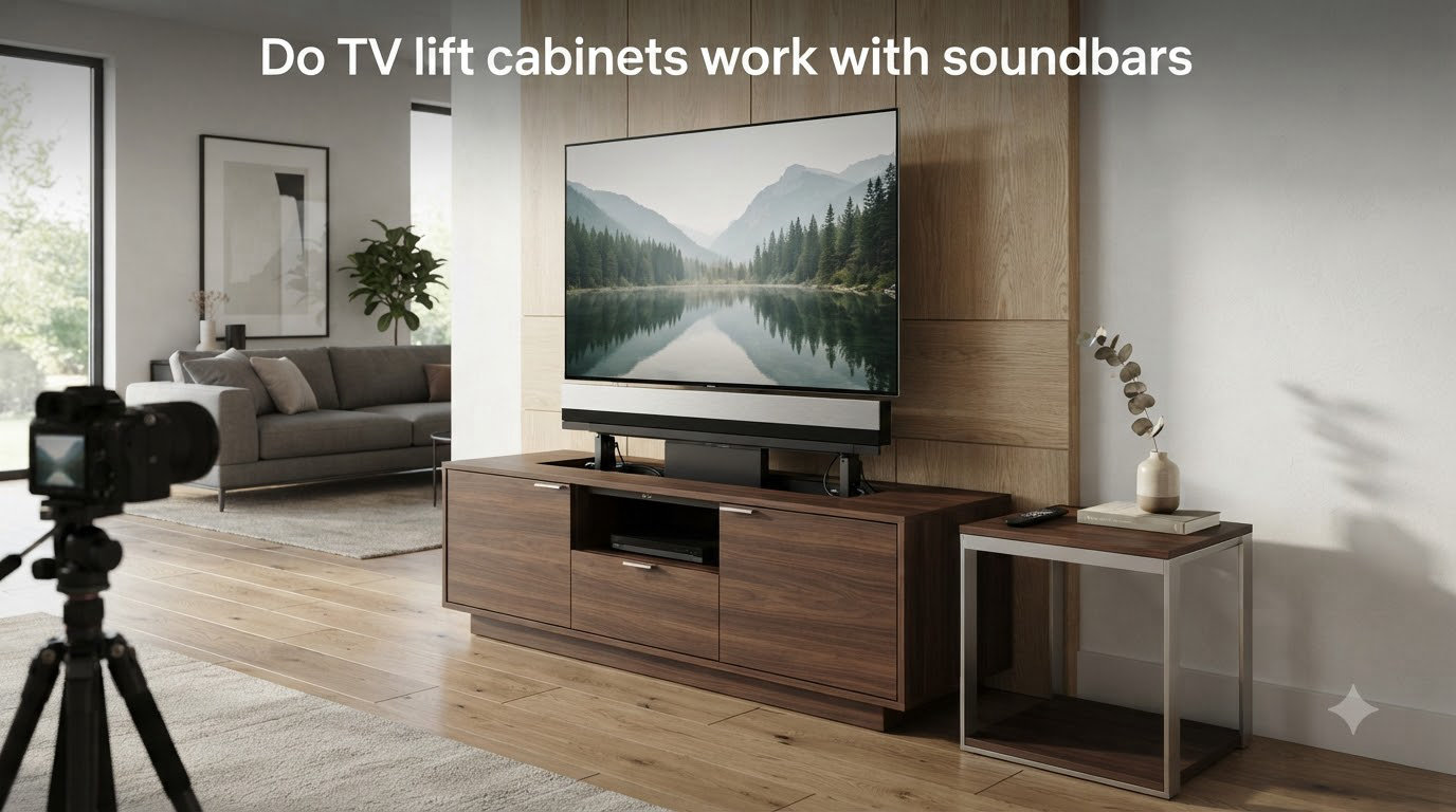Do TV lift cabinets work with soundbars
