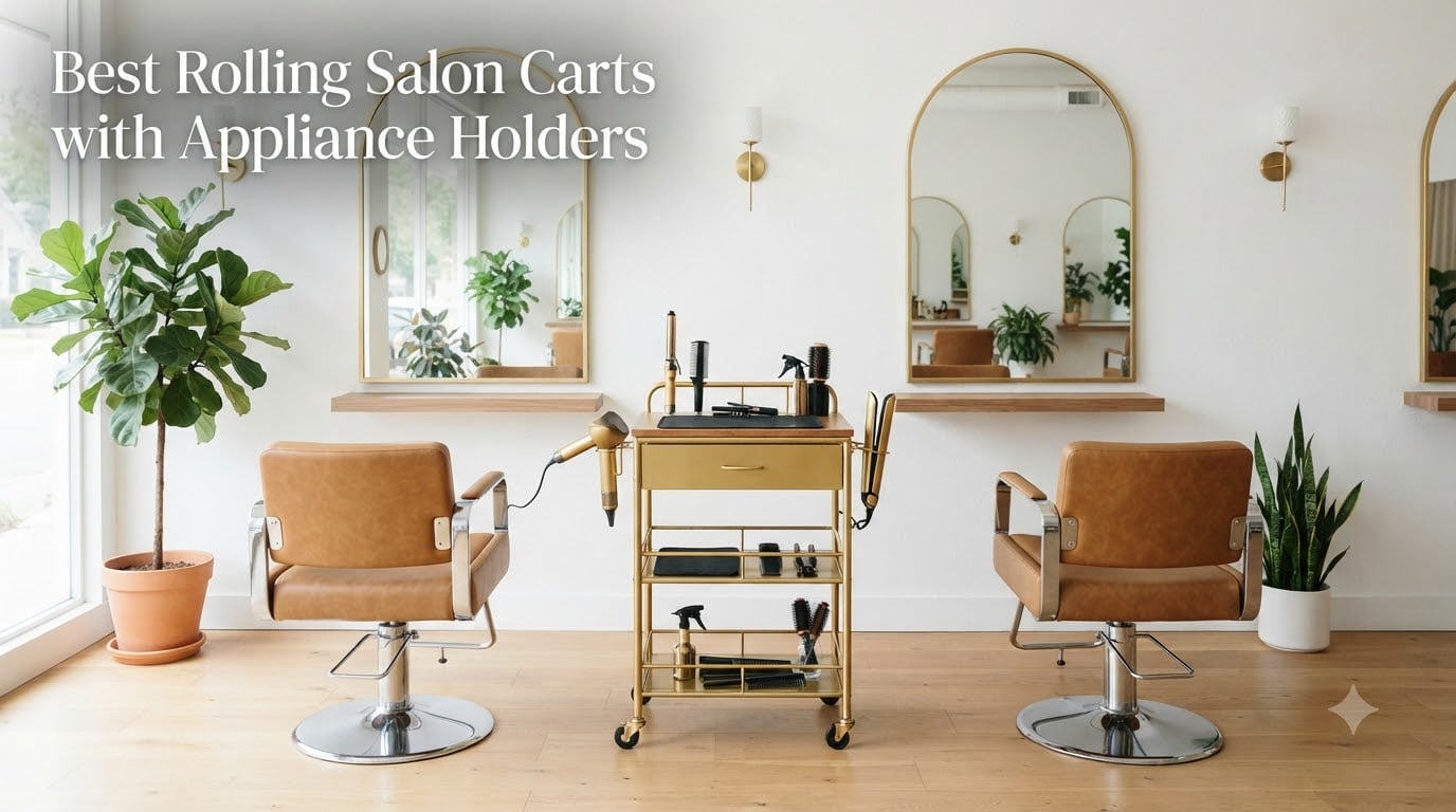 Best Rolling Salon Carts with Appliance Holders