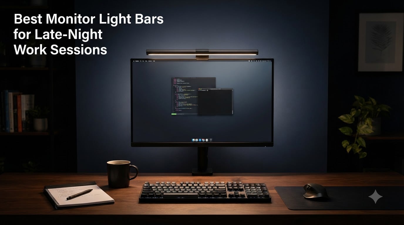 Best Monitor Light Bars for Late-Night Work Sessions