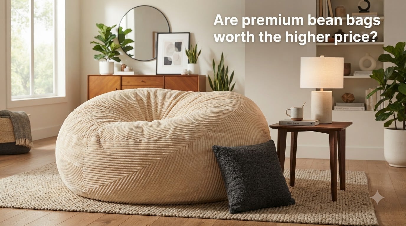 Are premium bean bags worth the higher price?