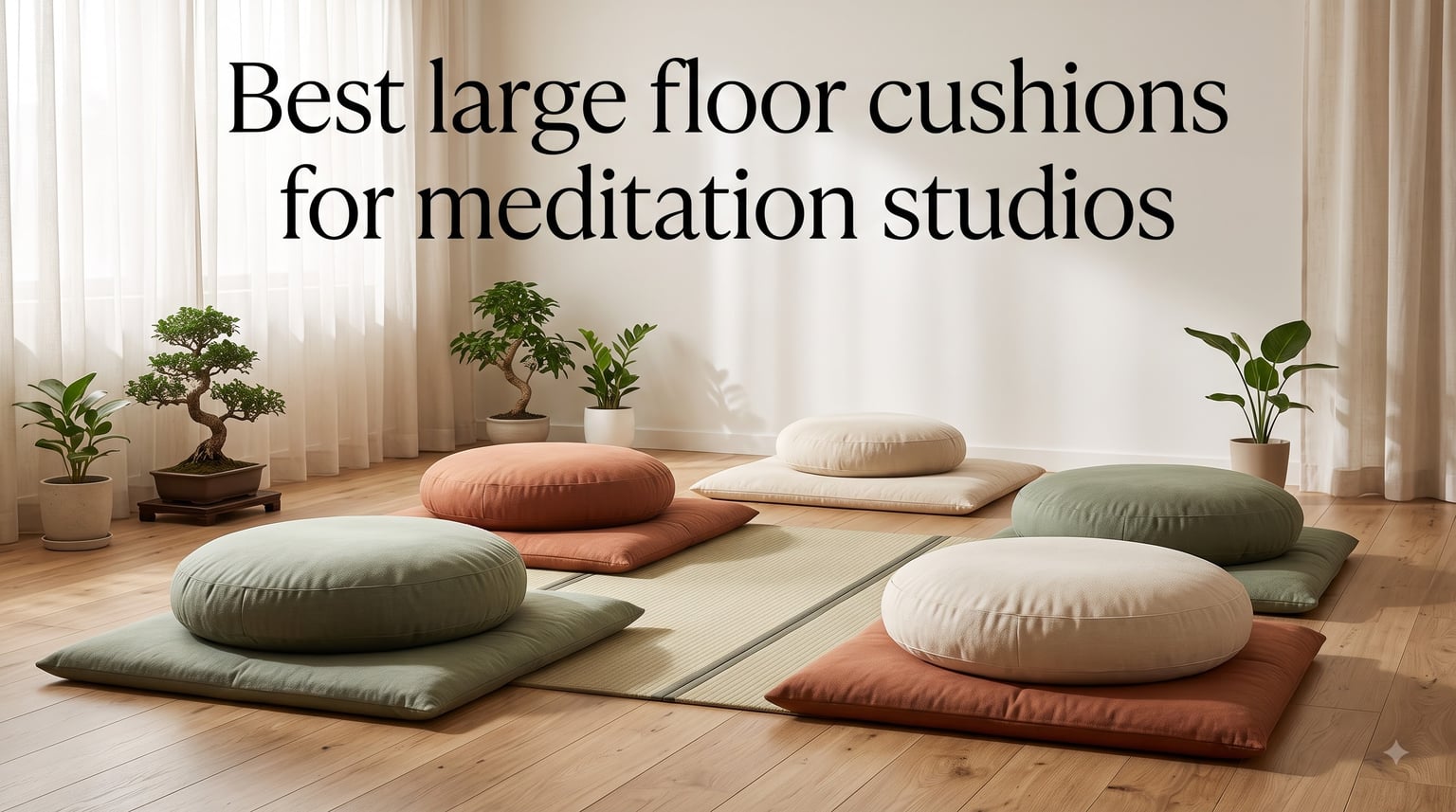Best large floor cushions for meditation studios