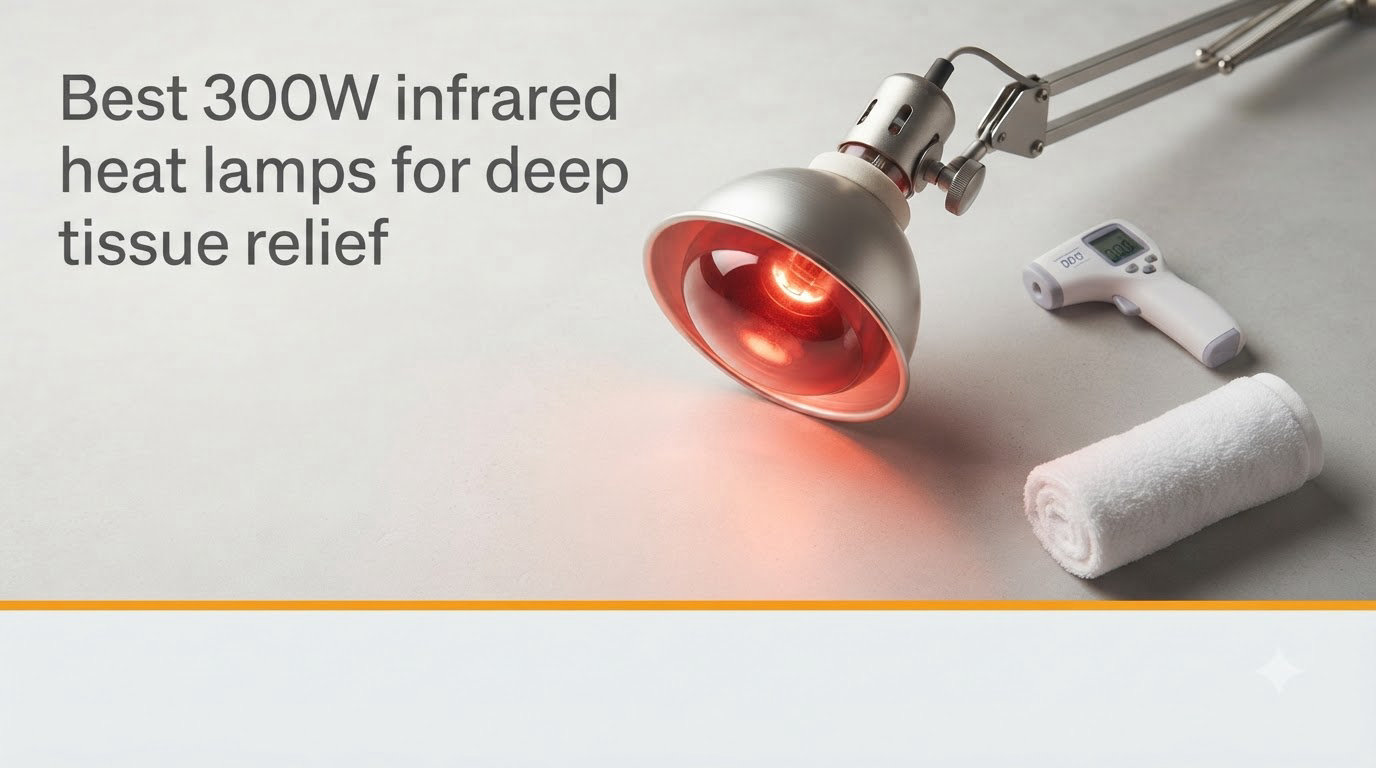 Best 300W infrared heat lamps for deep tissue relief