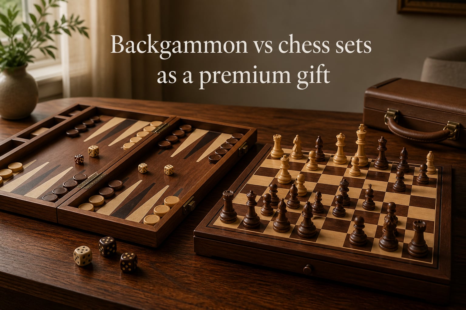 Backgammon vs chess sets as a premium gift