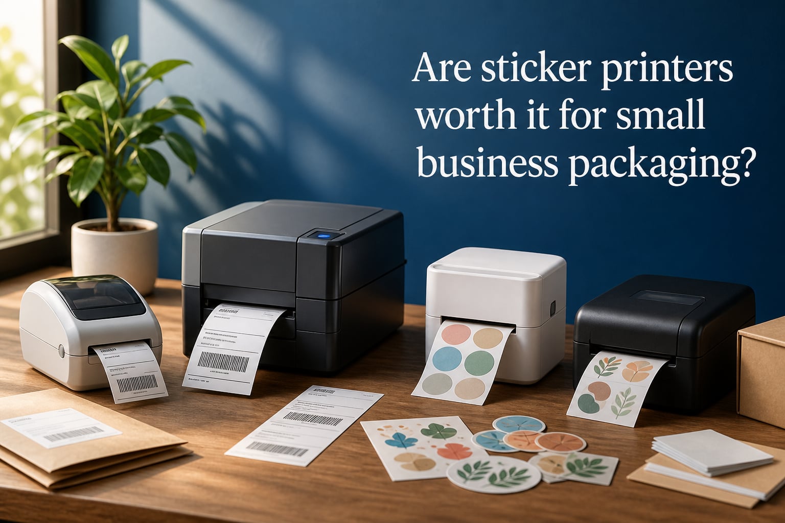 Are sticker printers worth it for small business packaging?