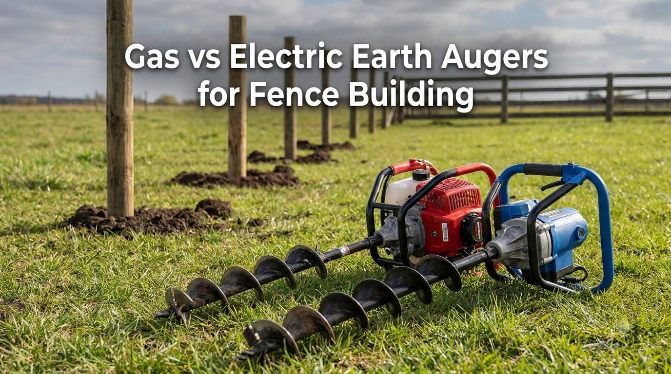 Gas vs Electric Earth Augers for Fence Building