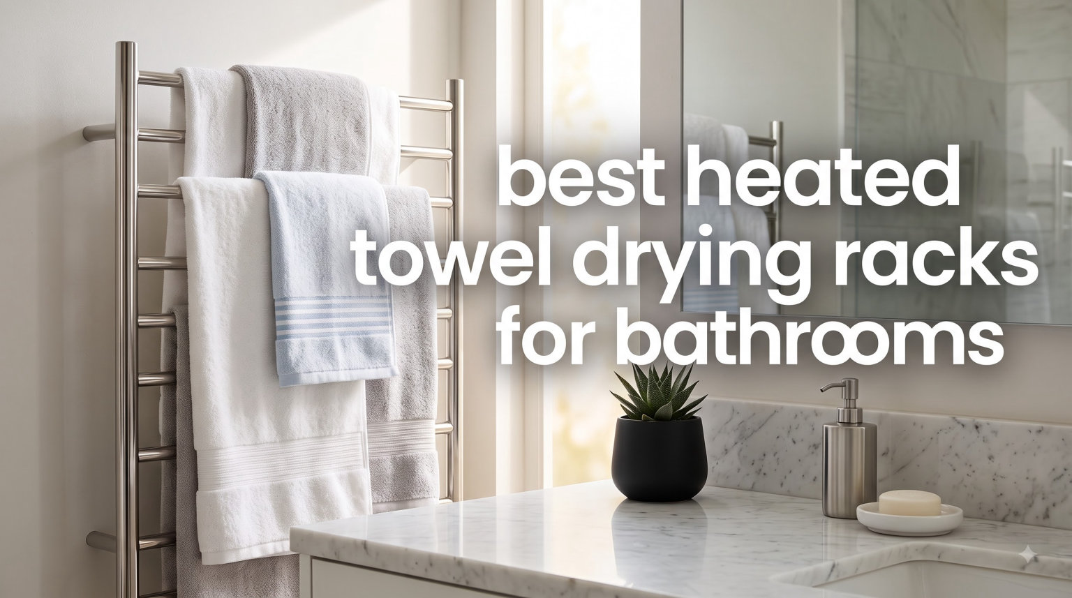 best heated towel drying racks for bathrooms