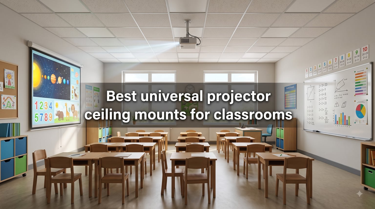 Best universal projector ceiling mounts for classrooms
