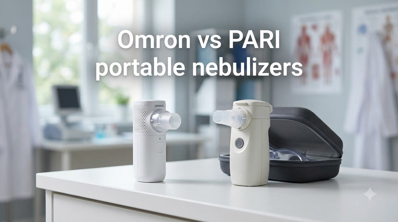 Omron vs PARI portable nebulizers