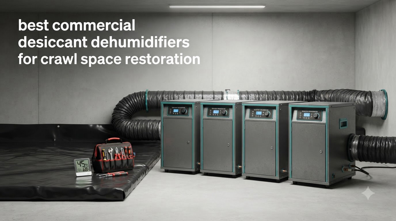 best commercial desiccant dehumidifiers for crawl space restoration
