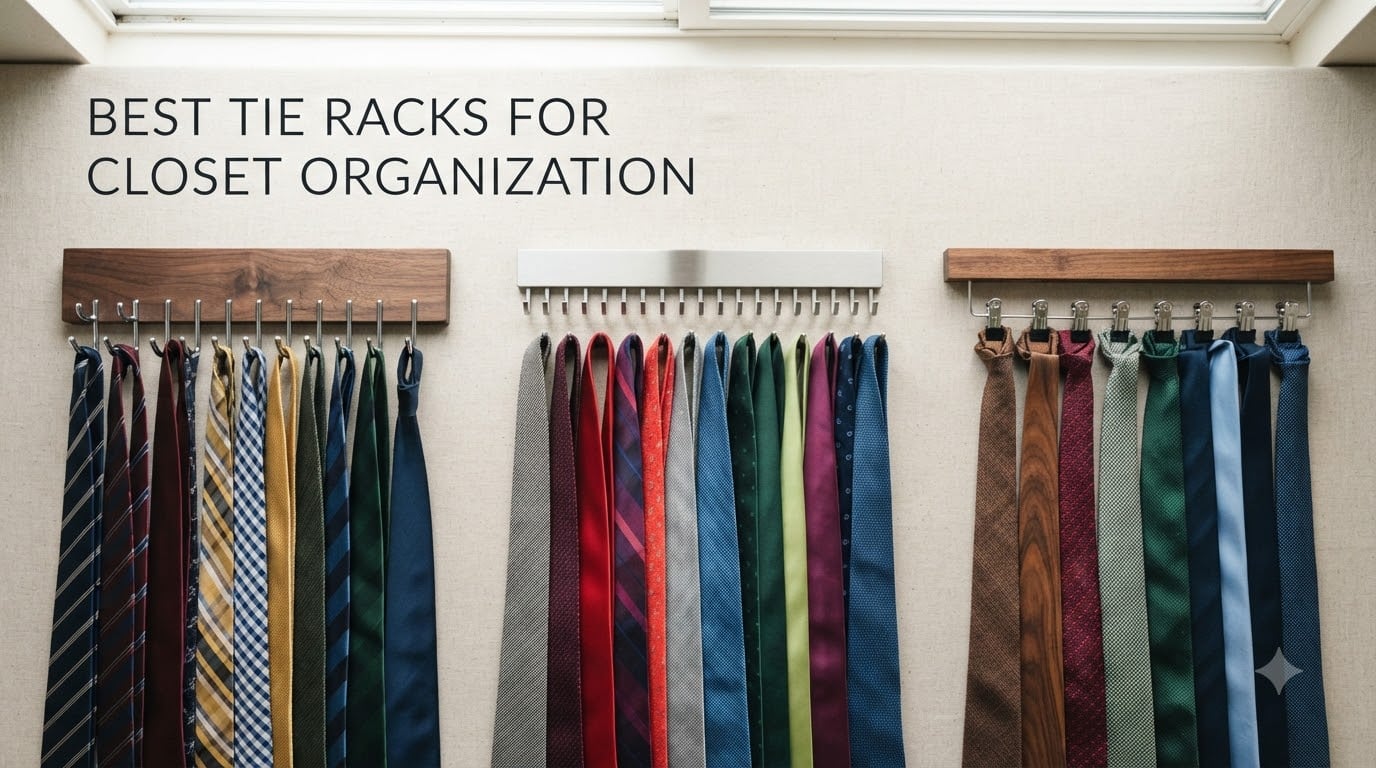 best tie racks for closet organization
