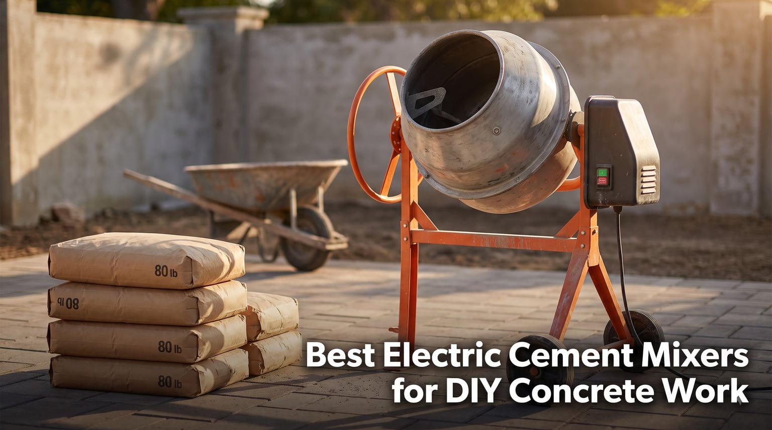 Best Electric Cement Mixers for DIY Concrete Work