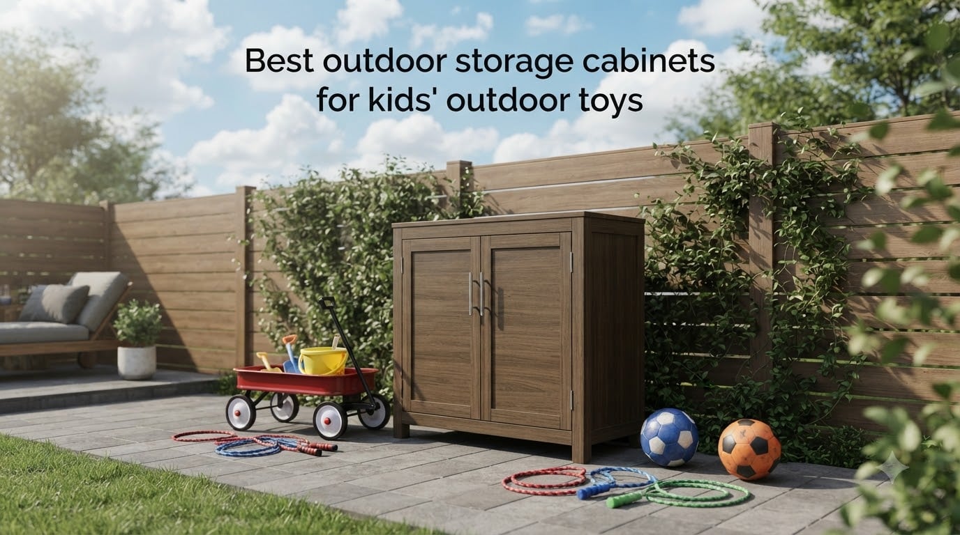 Best outdoor storage cabinets for kids' outdoor toys