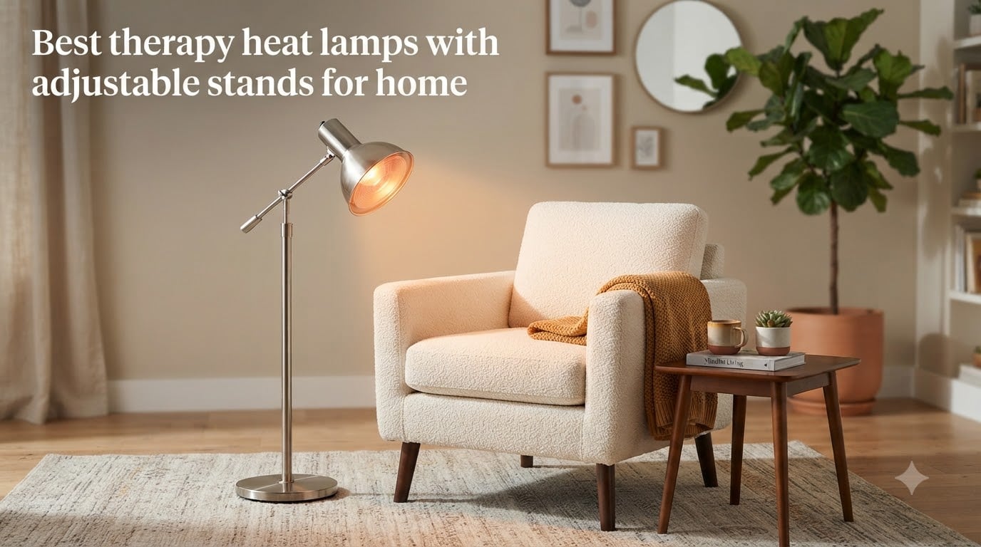 Best therapy heat lamps with adjustable stands for home