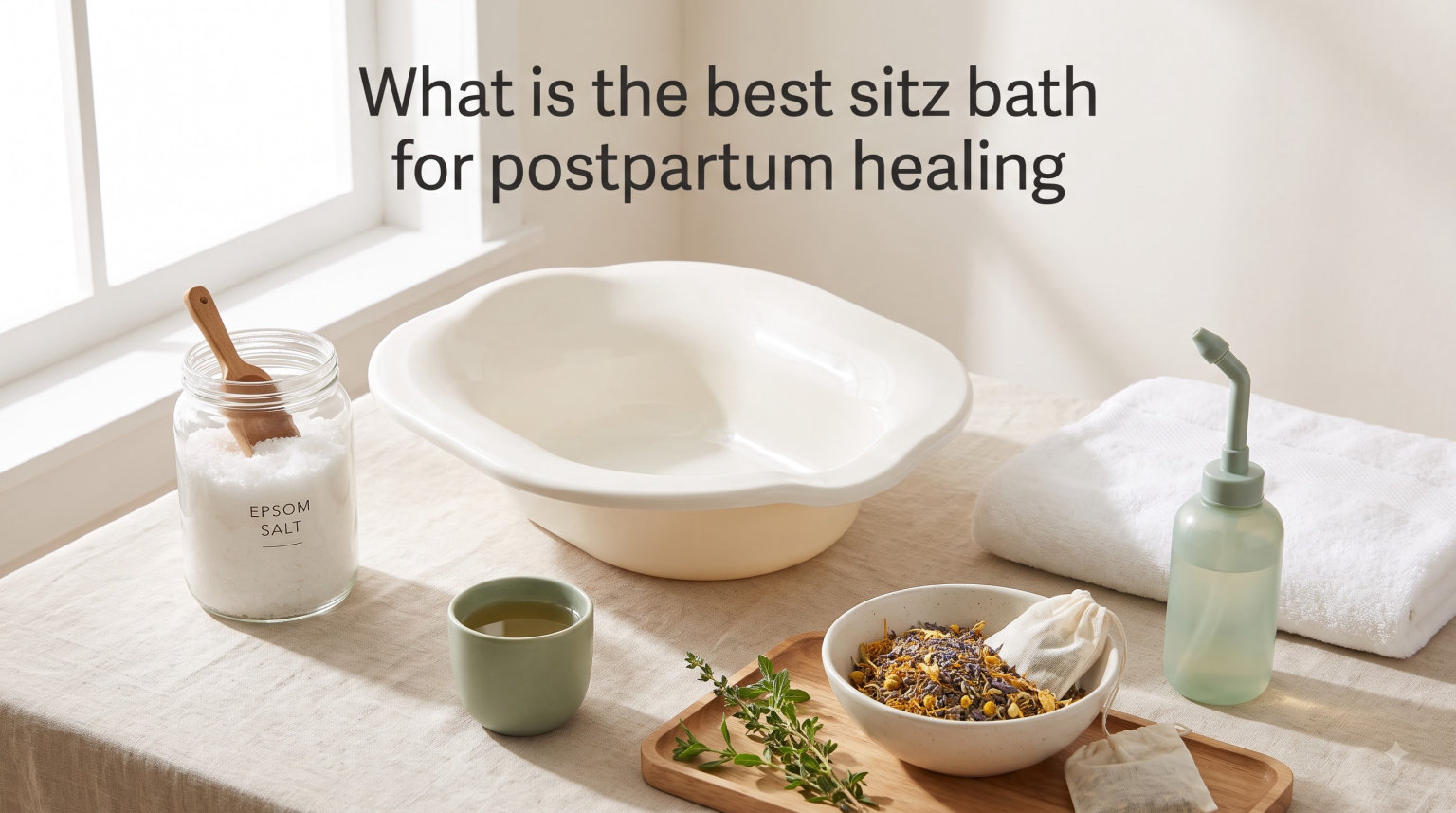 What is the best sitz bath for postpartum healing