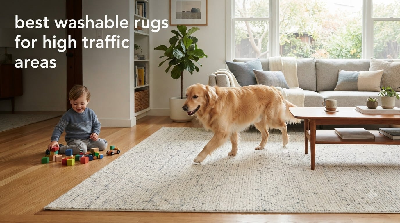 best washable rugs for high traffic areas