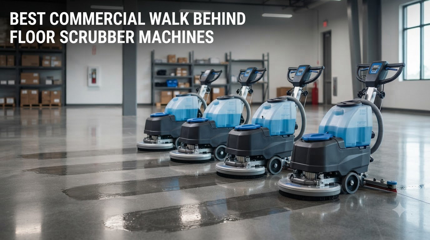 best commercial walk behind floor scrubber machines