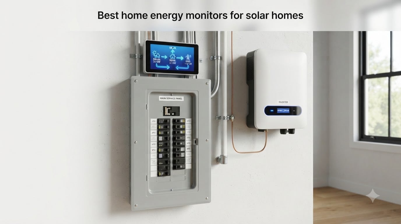 Best home energy monitors for solar homes