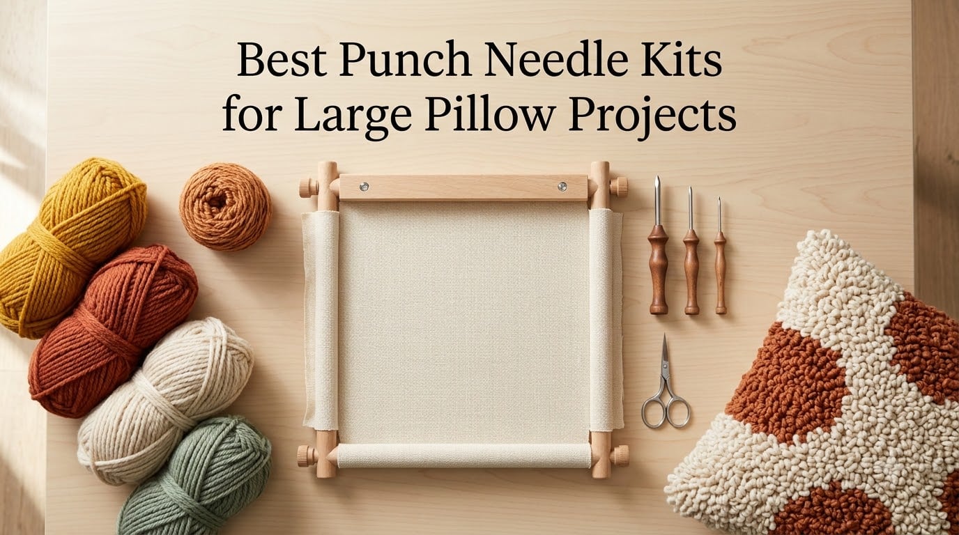 Best Punch Needle Kits for Large Pillow Projects