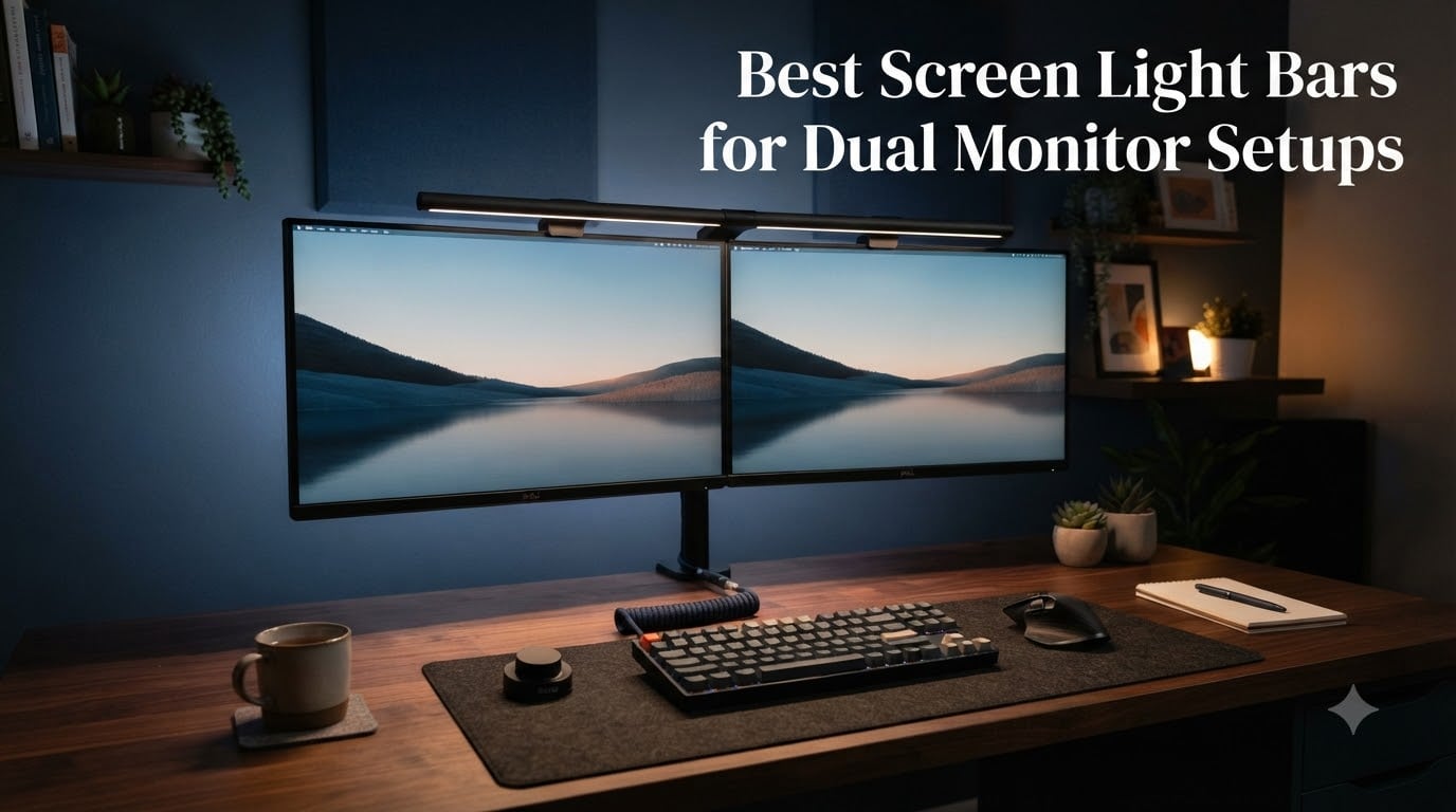 Best Screen Light Bars for Dual Monitor Setups