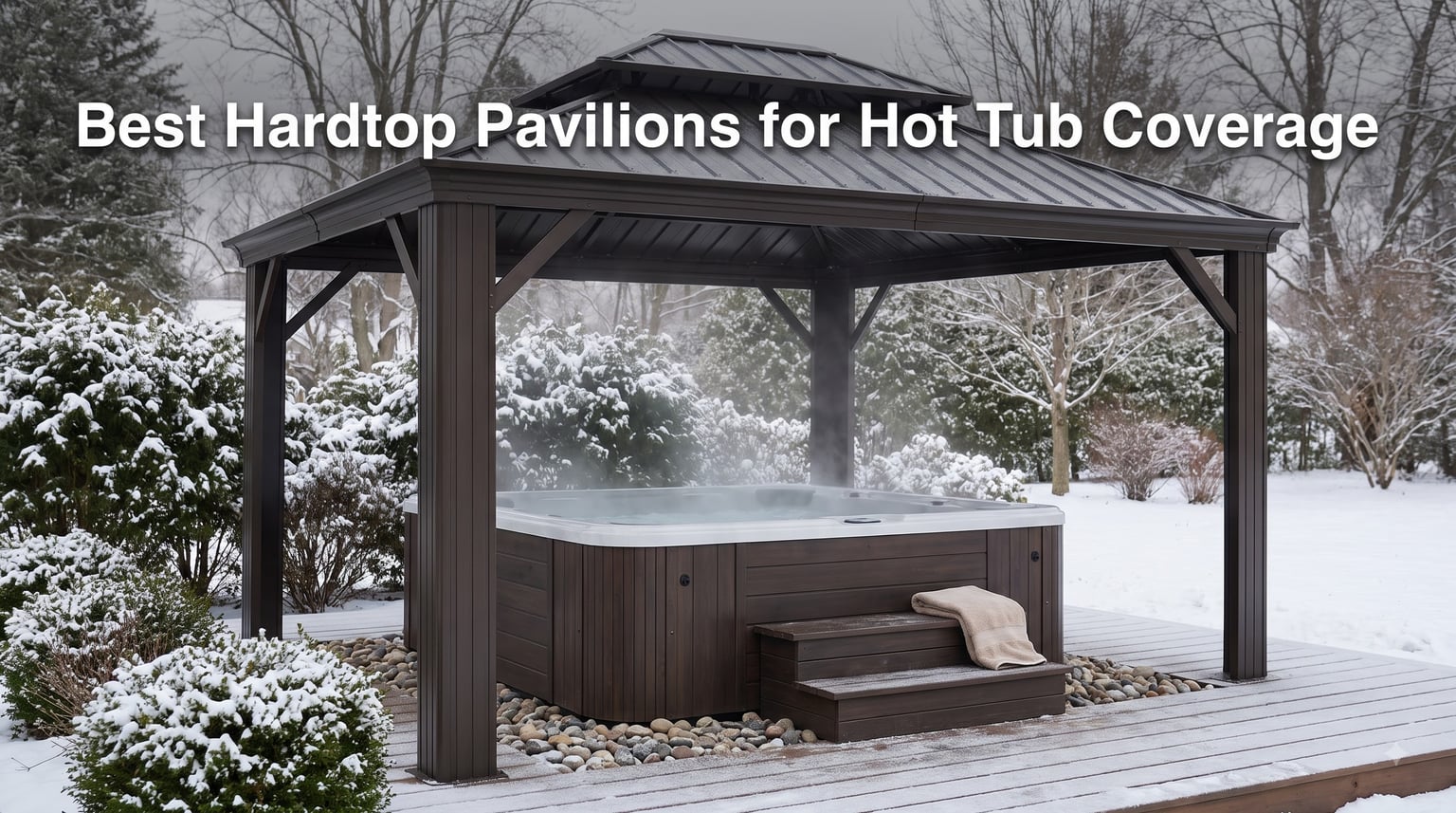 Best Hardtop Pavilions for Hot Tub Coverage