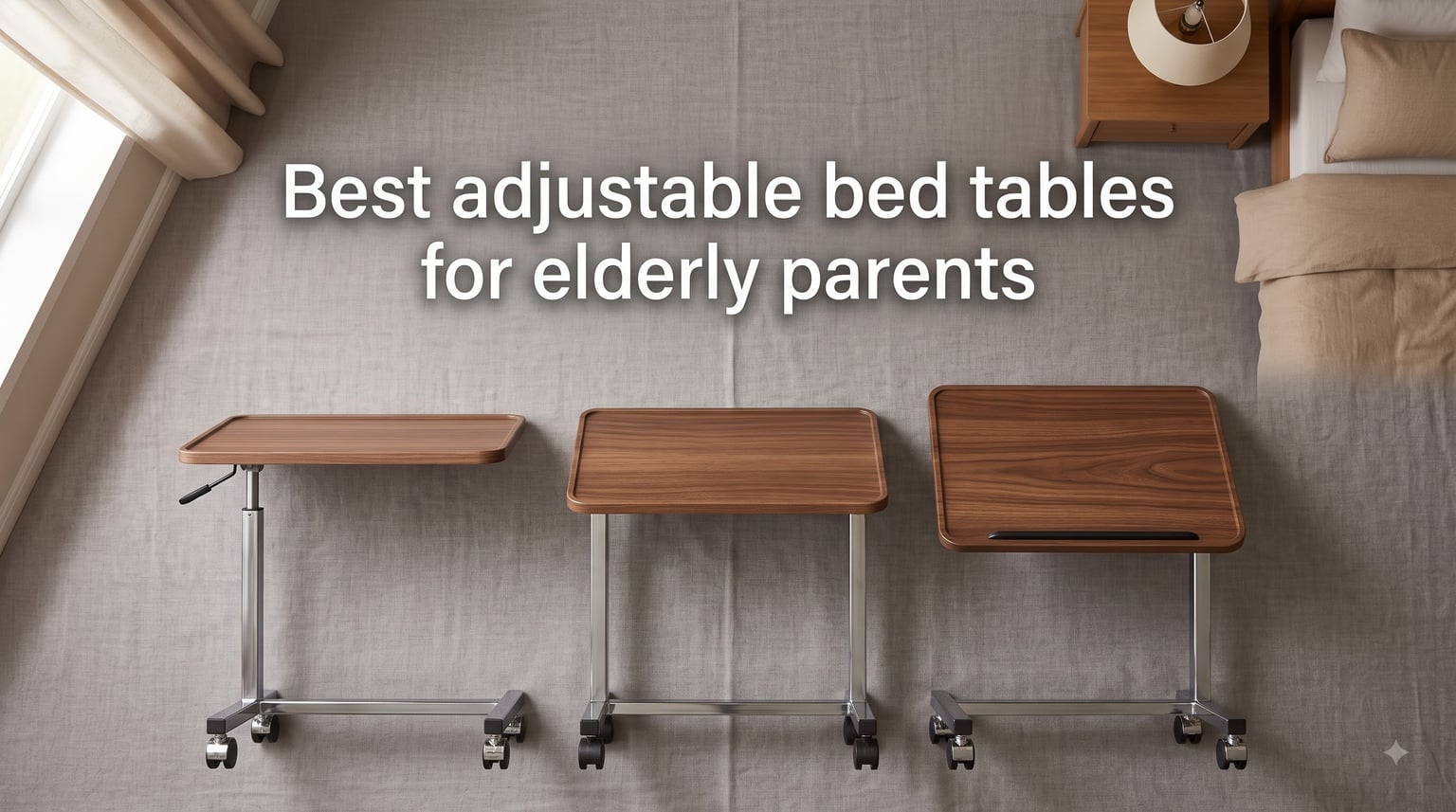 Best adjustable bed tables for elderly parents