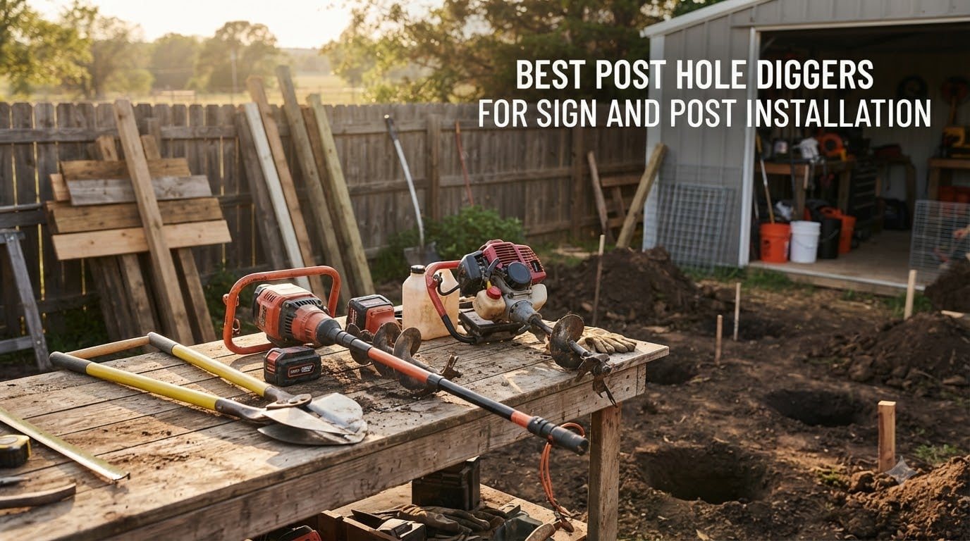 Best Post Hole Diggers for Sign and Post Installation