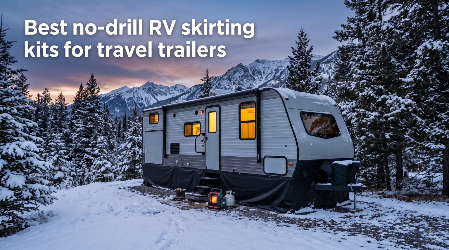 Best no-drill RV skirting kits for travel trailers