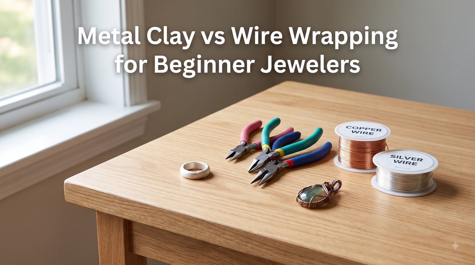 Metal Clay vs Wire Wrapping for Beginner Jewelers