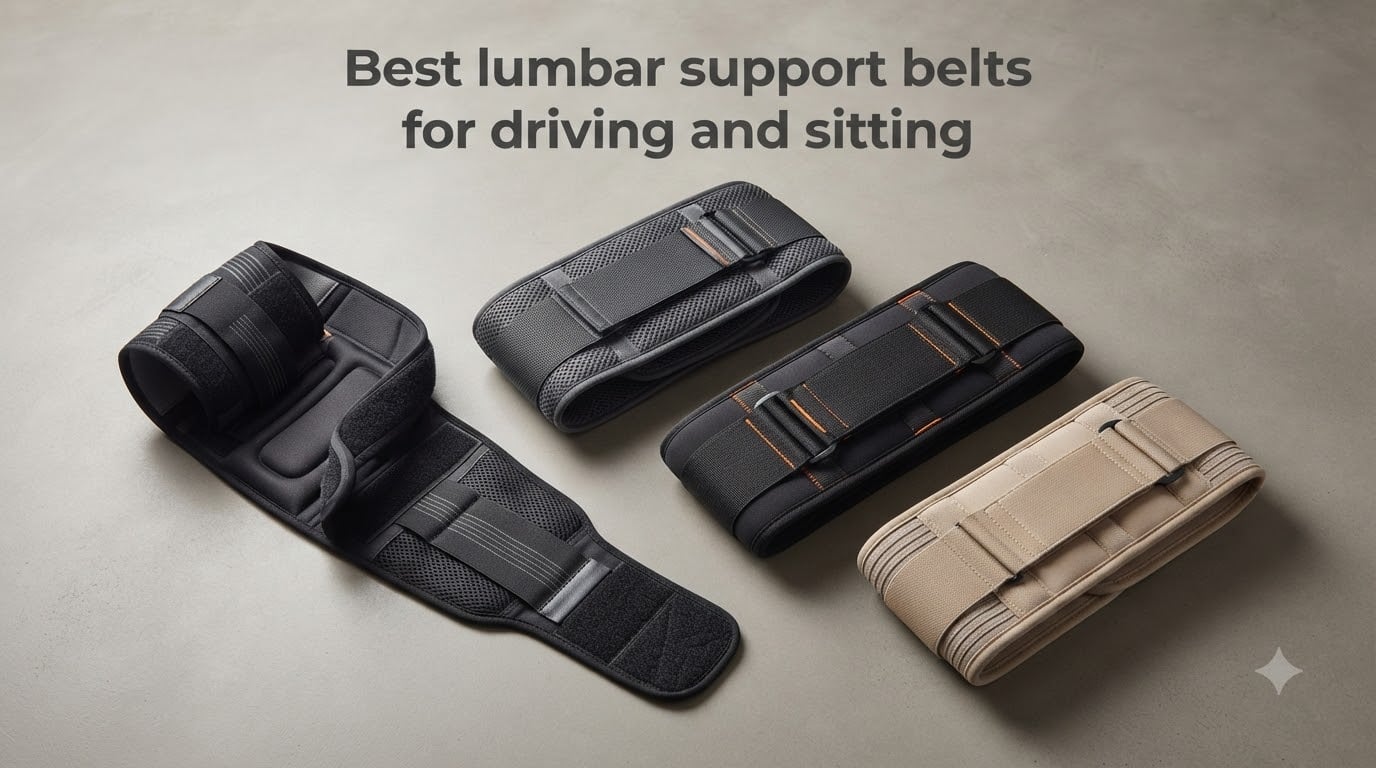 Best lumbar support belts for driving and sitting