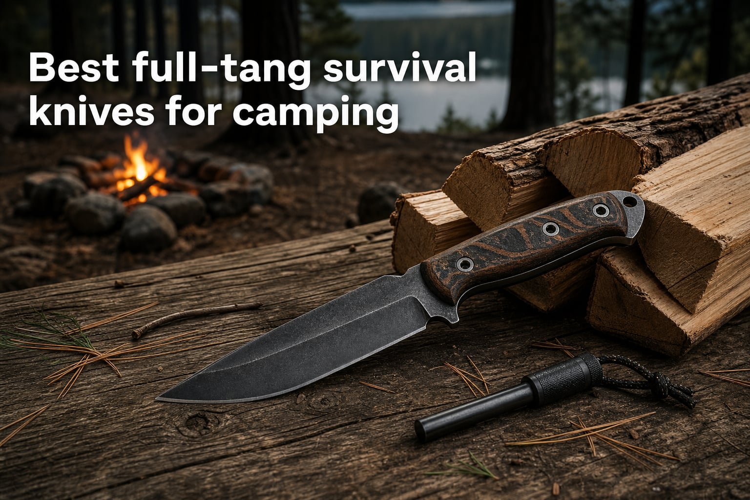 Best full-tang survival knives for camping