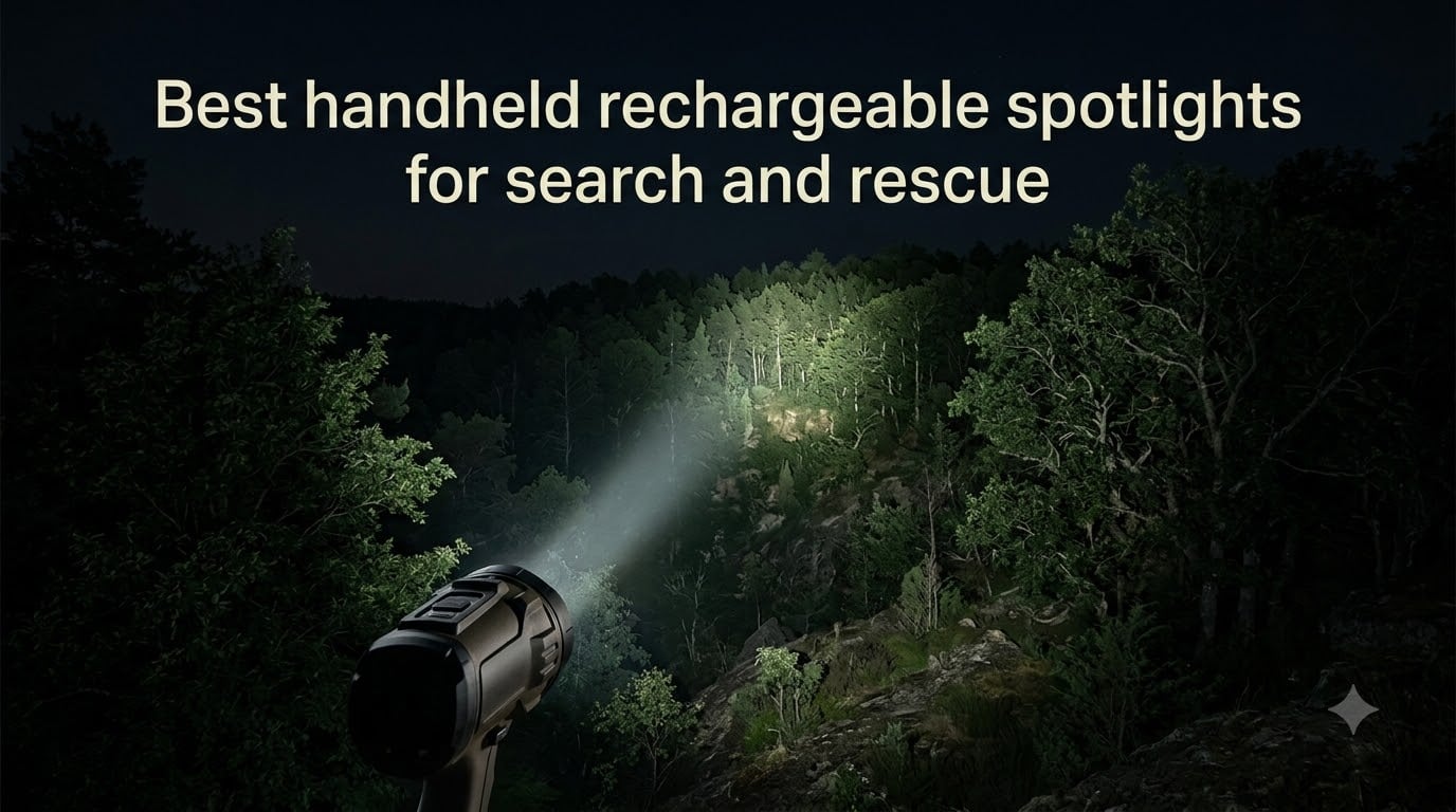 Best handheld rechargeable spotlights for search and rescue
