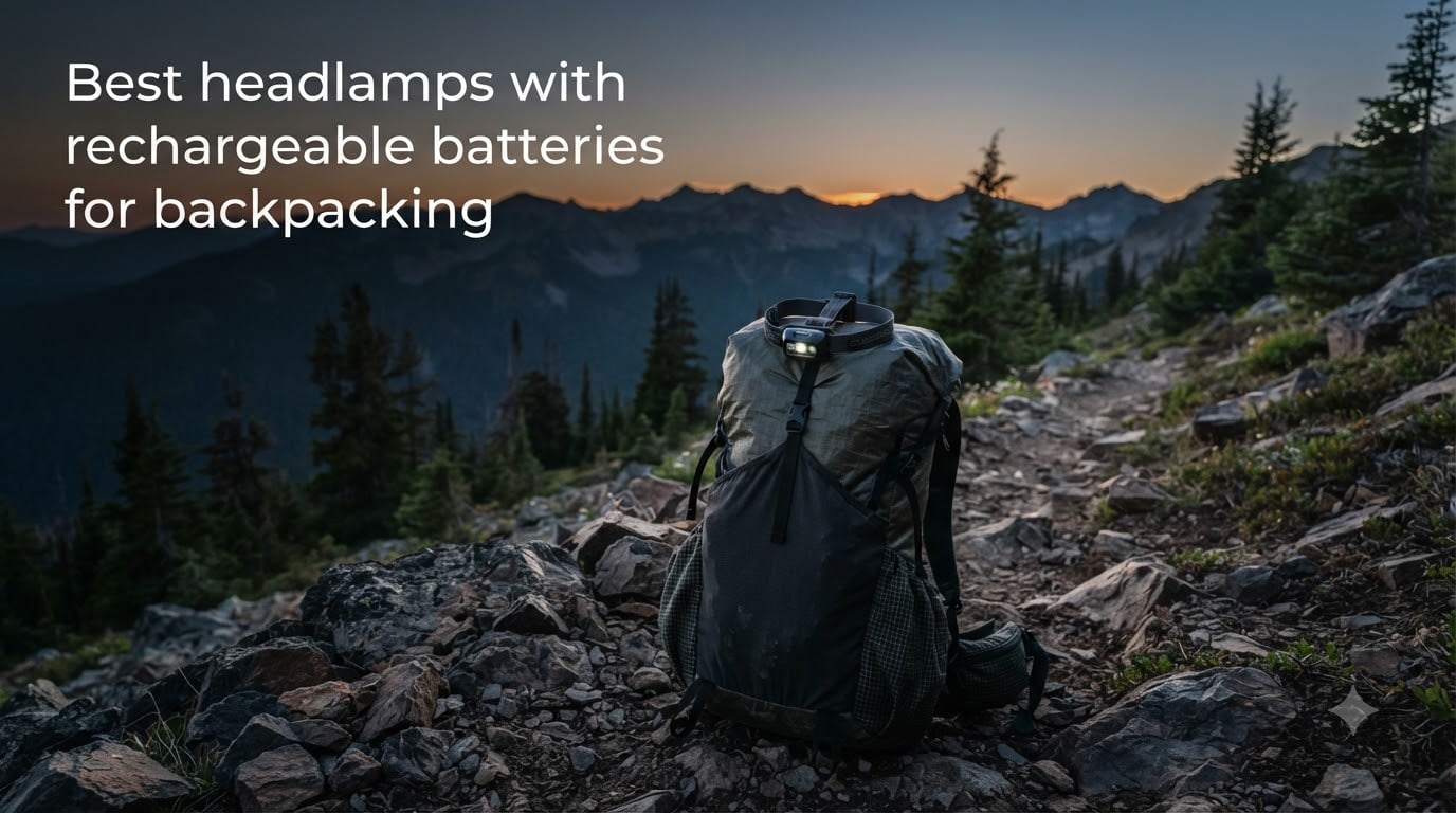 Best headlamps with rechargeable batteries for backpacking