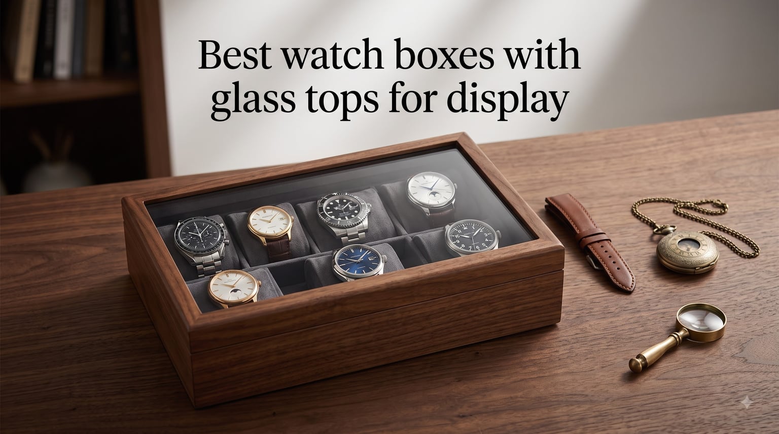 Best watch boxes with glass tops for display
