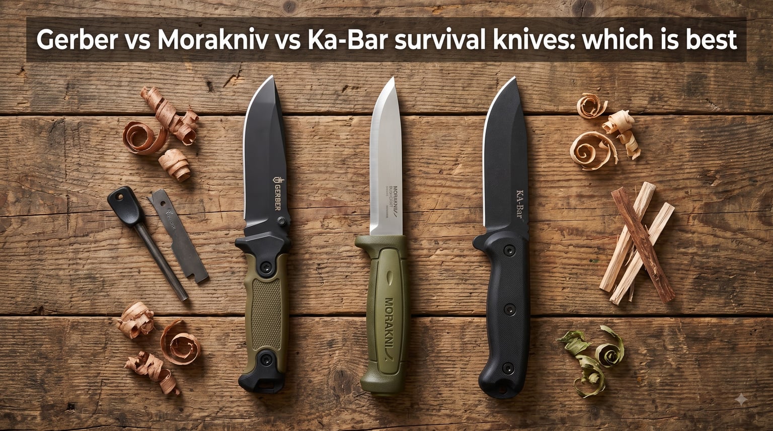 Gerber vs Morakniv vs Ka-Bar survival knives: which is best