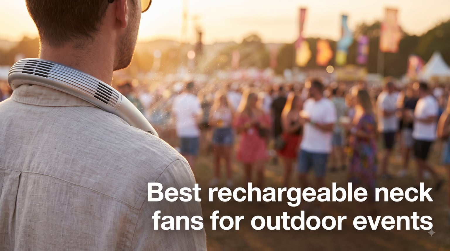 Best rechargeable neck fans for outdoor events
