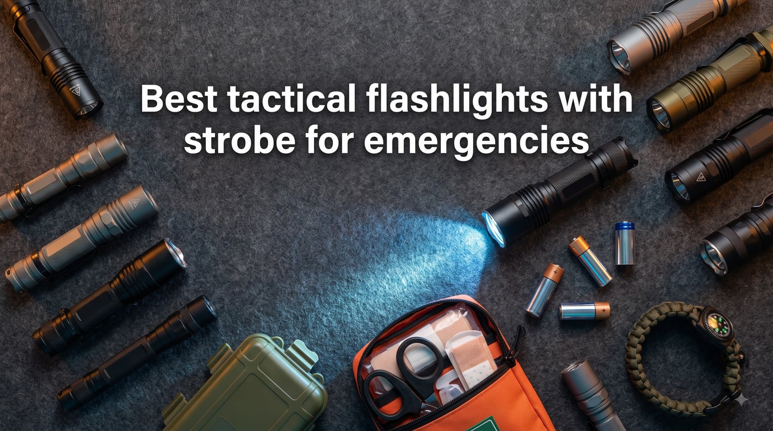 Best tactical flashlights with strobe for emergencies