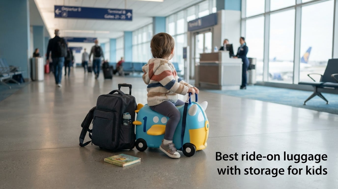 Best ride-on luggage with storage for kids